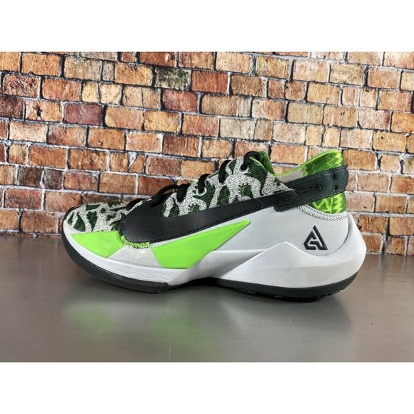 NIKE AIR ZOOM FREAK 2 PURE - BLACK-PINE GREEN - DA0907-002 - Size 7 - Picture 4 of 9